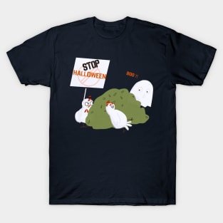 Stop Halloween! Chickens Protest T-Shirt